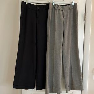 Lot of 2 new Banana Republic Jackson Fit Wide Leg Dress Pants, size 2